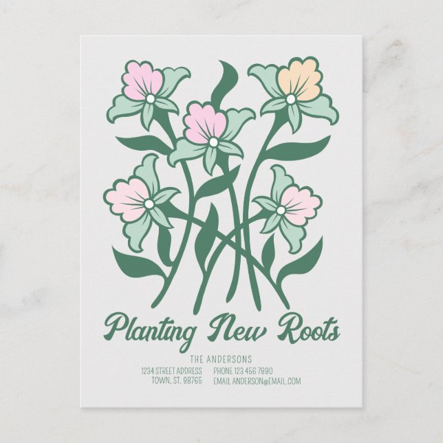 New Roots New Roots New Orleans Club Postkarte (Vorderseite)