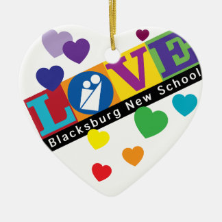 New School Heart Ornament