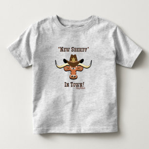 New Sheriff in Town, Longhorn Kleinkind T - Shirt