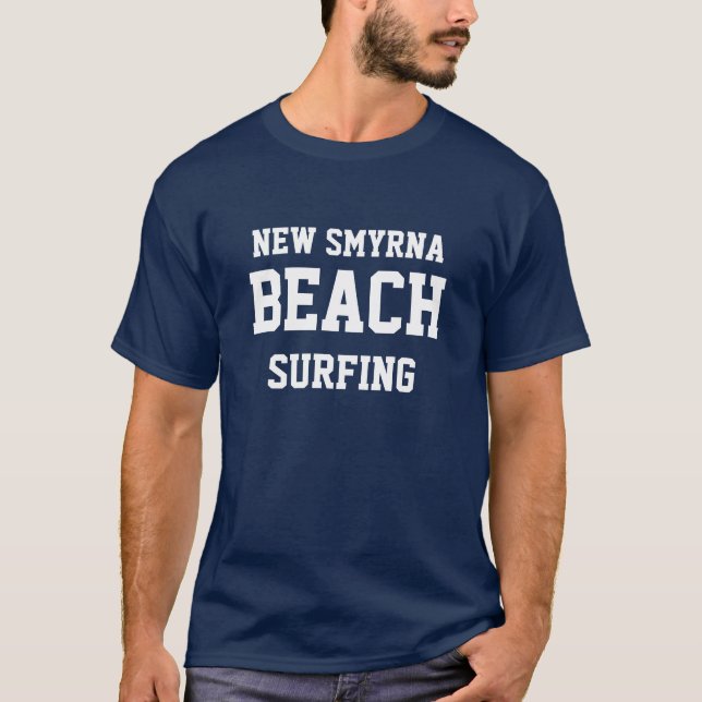New Smryna Beach Florida Surfing T - Shirt (Vorderseite)