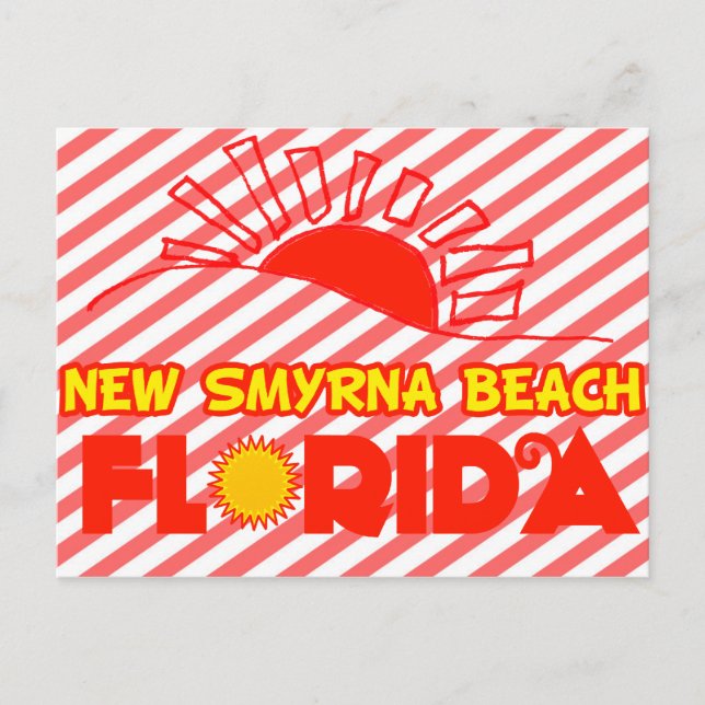 New Smyrna Beach, Florida Postkarte (Vorderseite)