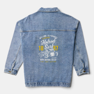 New Smyrna Beach Florida Retro Hotrod Surf Distanz Jeansjacke