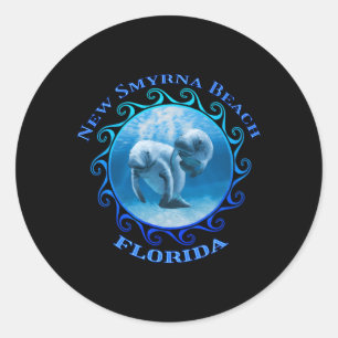 New Smyrna Beach Florida Urlaub Runder Aufkleber