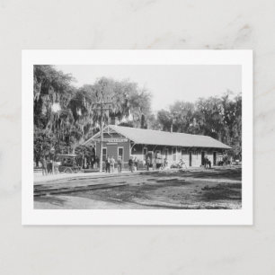 New Smyrna, Florida Bahnhof, 1904 Postkarte