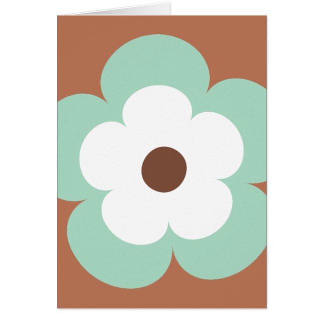 New Song Spring Season Blue Green Blumen Card (Vorne)