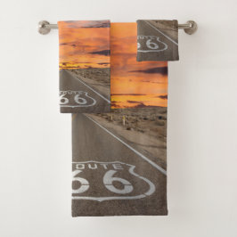 *New* Sonnenuntergang auf Tuch-Set des Weg-66 Badhandtuch Set