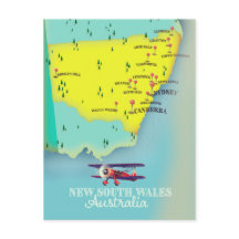 New South Wales Australien Karte