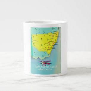 New South Wales Australien Karte Jumbo-Tasse