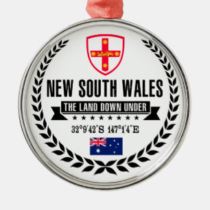 New South Wales Ornament Aus Metall