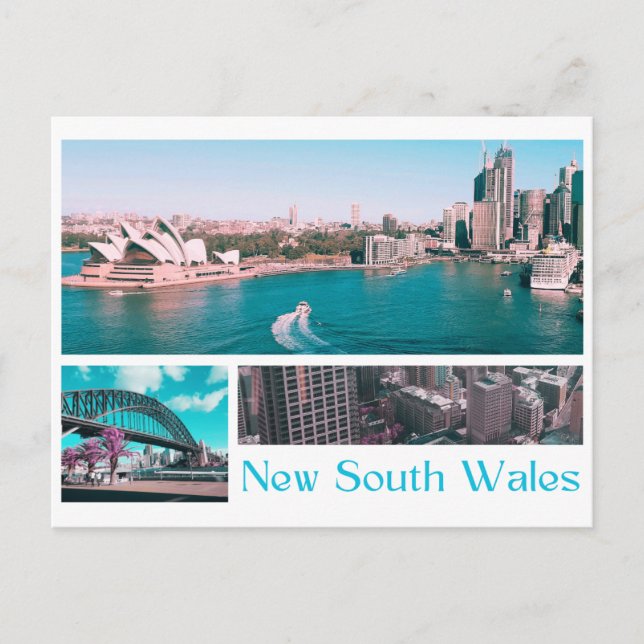 New South Wales Postkarte (Vorderseite)