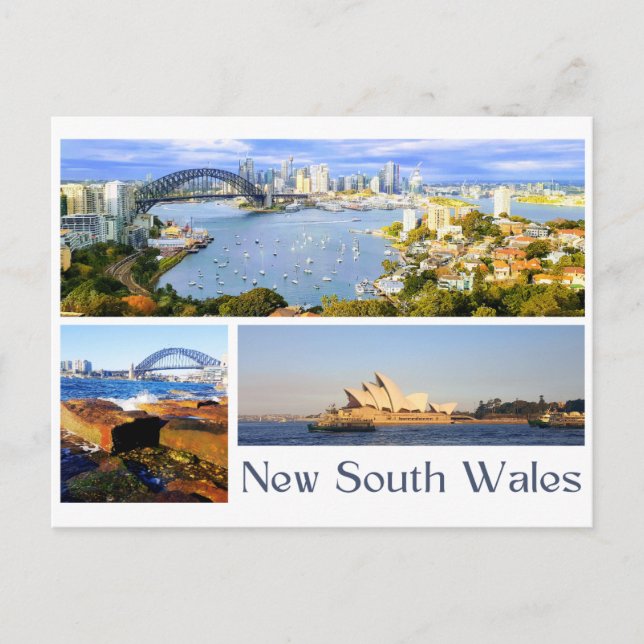 New South Wales Postkarte (Vorderseite)