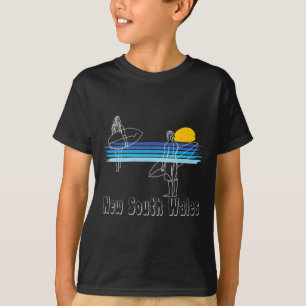 New South Wales Surfen Strand Surf-Typ Mädchen T-Shirt