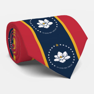 New State Flag of Mississipi Krawatte