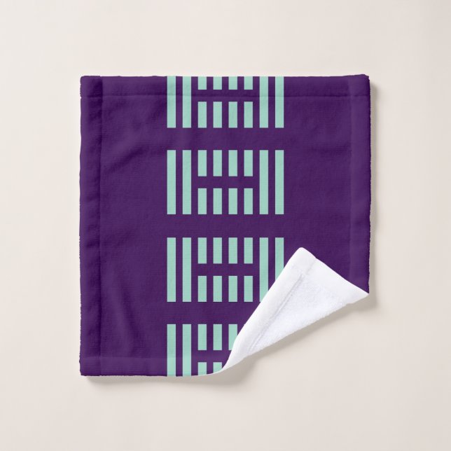 New Stylish Wash Cloth with Modern Stripe Pattern Waschlappen (Waschlappen)