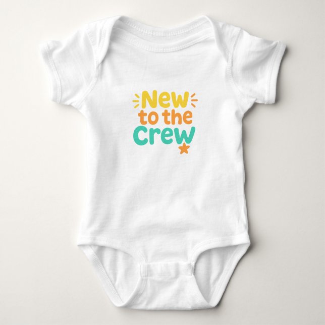 New to the Crew Baby Bodysuit Design Strampler (Vorderseite)