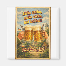 New Ulm MN Deutsches Bier Oktoberfest Magnet
