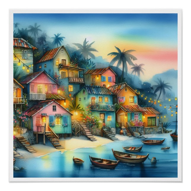 NEW Unique HAITI, Aruba, Antigua Poster (Vorderseite)
