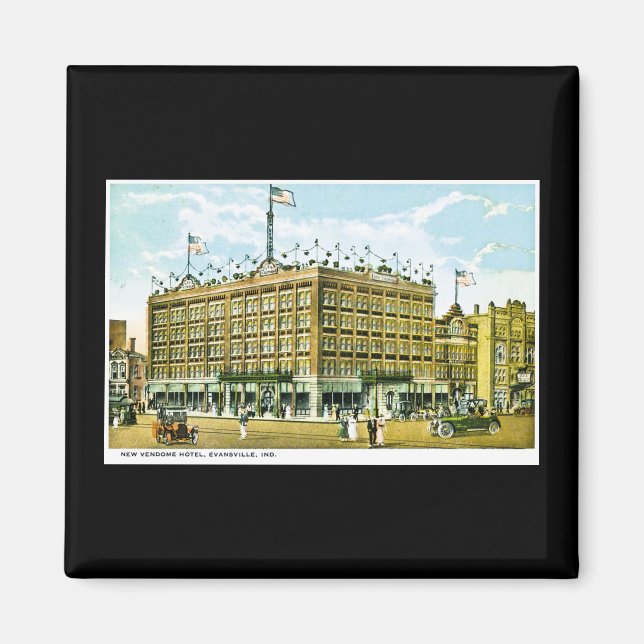 New Vendome Hotel, Evansville, Inidana Magnet (Vorne)