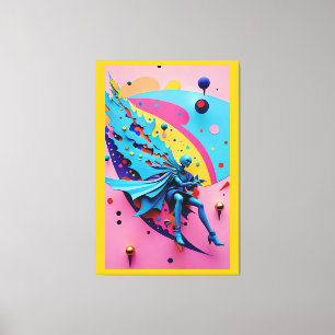New Wave Angel Fallen - Ken Gage Art Leinwanddruck