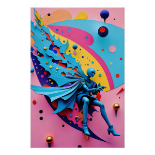 New Wave Angel Fallen - Ken Gage Art Poster