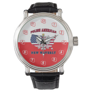 New Waverly Texas Polnischer Amerikaner Armbanduhr