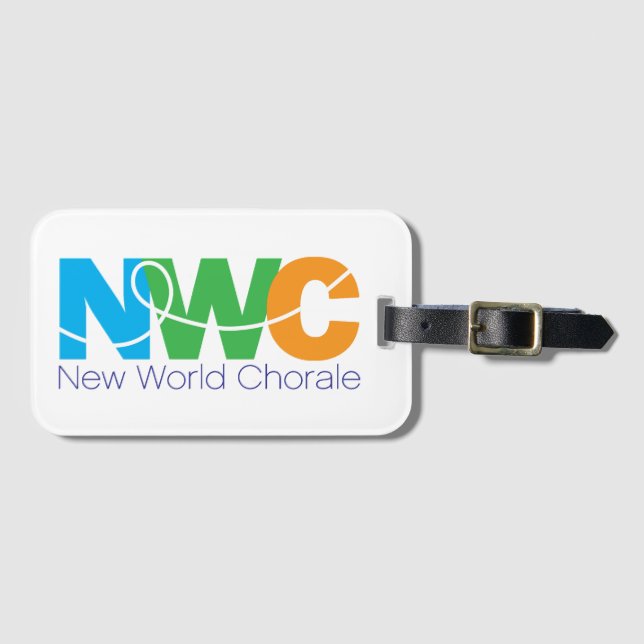 New World Chorale Gepäckmarke Gepäckanhänger (Vorderseite (Horizontal))