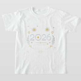 New Year 2026 Gold Fireworks “New Year, New Glow” T-Shirt