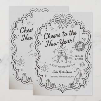 New Year 2026 Party Invitation Printable