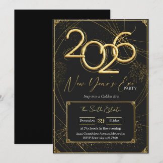New Year 2026 Party Invitation Printable