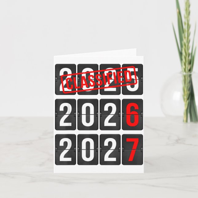 New Year 67 Six Seven Countdown New Year 2026 2027 Karte (Vorderseite)