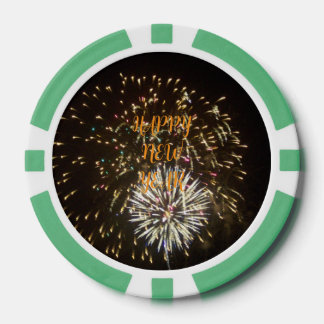 New Year Eve Party Decoration / Favor - Fireworks Pokerchips
