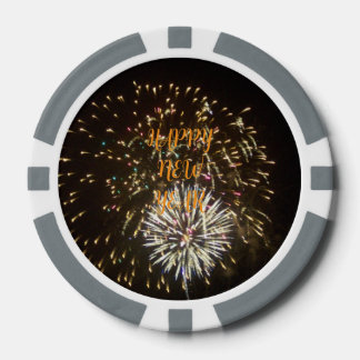New Year Eve Party Decoration / Favor - Fireworks Pokerchips