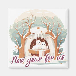 New year for us magnet