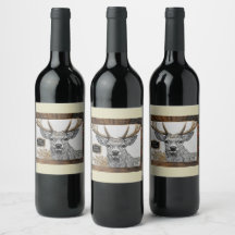 New Year greeting label