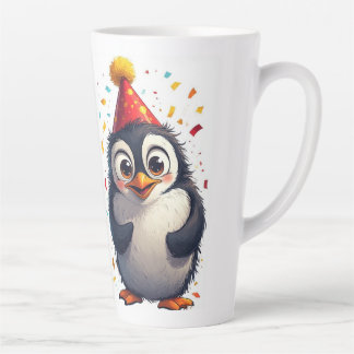 New year, love, birds, penguins milchtasse