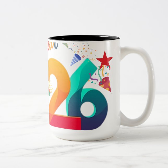 new year mug  zweifarbige tasse (Rechts)