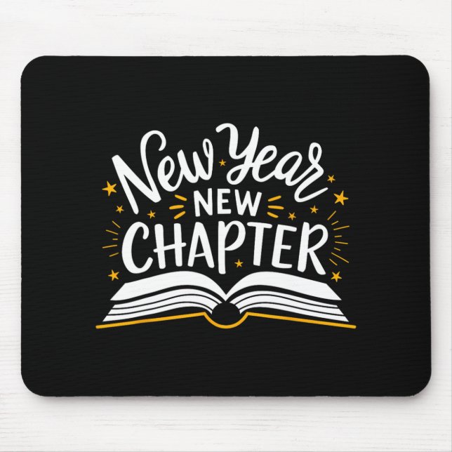 New Year New Chapter Happy New Year 2025 Book  Mousepad (Vorne)