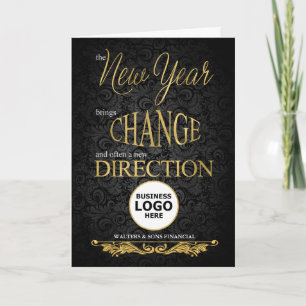 New Year New Direction Business RUND Logo Ankündigung