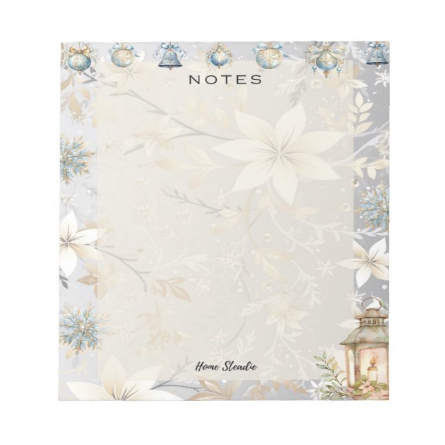 New Year, New Notes Blank Notepad Notizblock (Vorderseite)