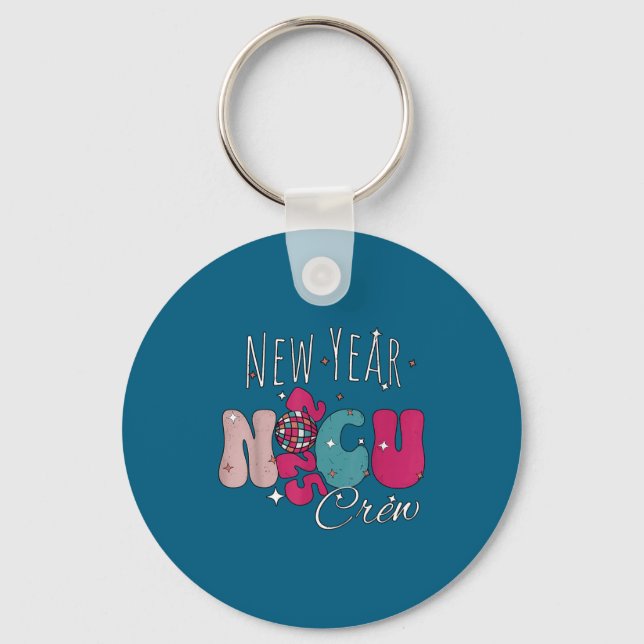 New Year Nicu Nurse Crew Celebration Uni-adults -  Schlüsselanhänger (Vorderseite)