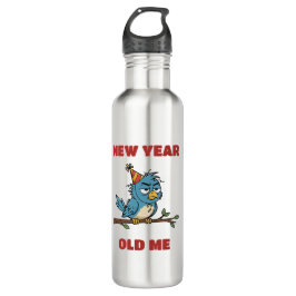New Year, Old me Edelstahlflasche