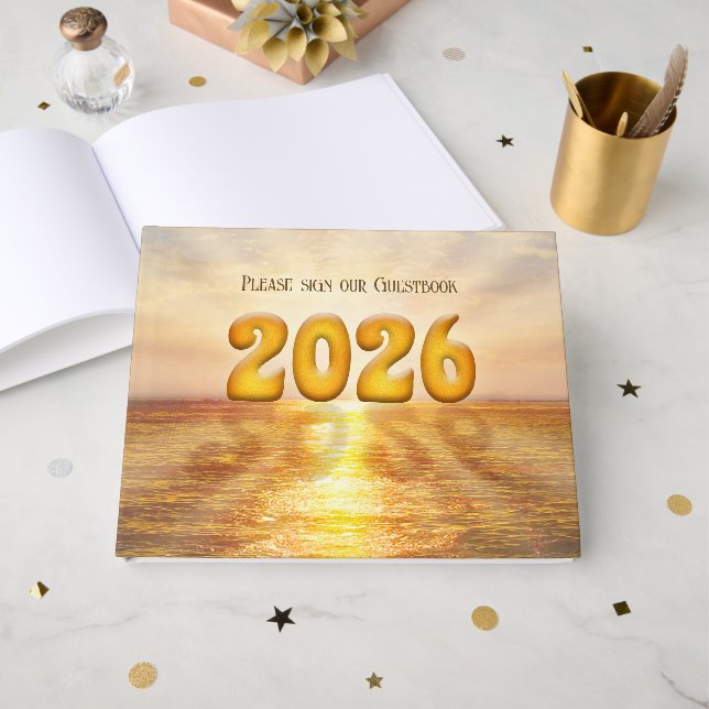 New Year on the Horizon Gästebuch (Vorderseite Offen)