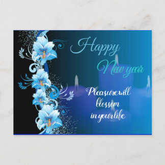 New year Postcard Feiertagspostkarte