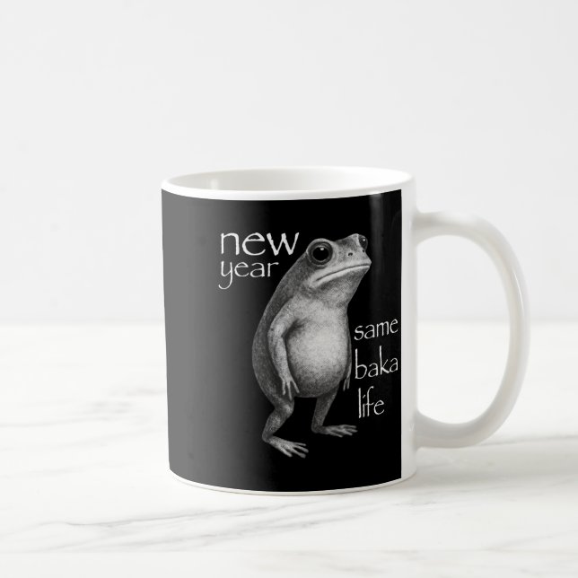 New Year Same Baka Life Funny Frog Joke  Kaffeetasse (Rechts)