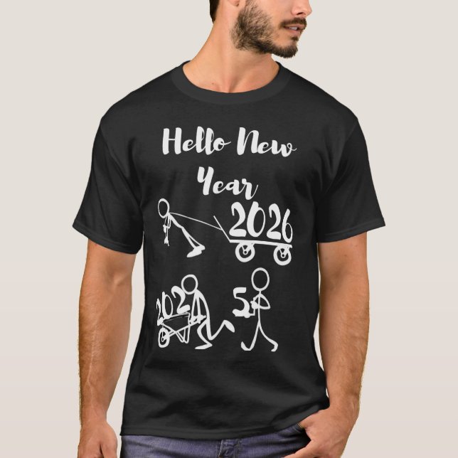 NEW YEAR t-shirt trendy stylish merry christmas (Vorderseite)