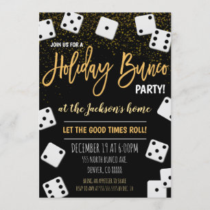 New Years Bunco Party Einladung