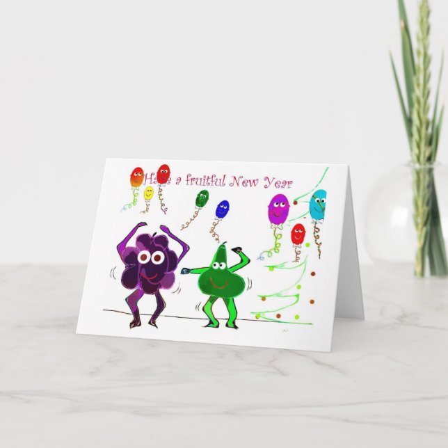 New Years Card Feiertagskarte (Vorderseite)