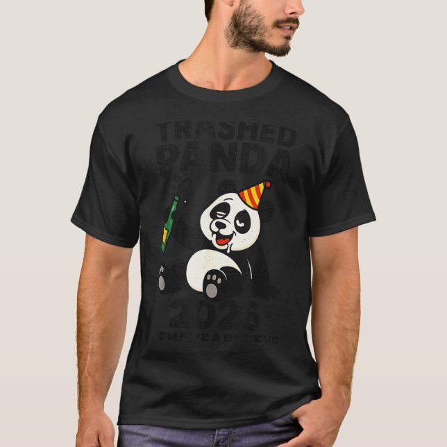 New Years Eve 2026 Trashed Panda Premium  T-Shirt (Vorderseite)