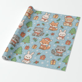 New Year's Eve in the forest Geschenkpapier