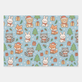 New Year's Eve in the forest Geschenkpapier Set